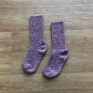 J. Crew Boot Socks (Red/White)